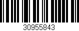 Código de barras (EAN, GTIN, SKU, ISBN): '30955843'