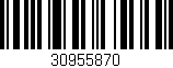 Código de barras (EAN, GTIN, SKU, ISBN): '30955870'