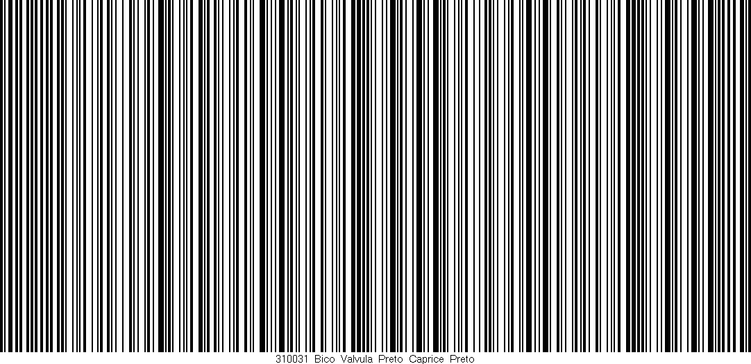 Código de barras (EAN, GTIN, SKU, ISBN): '310031_Bico_Valvula_Preto_Caprice_Preto'