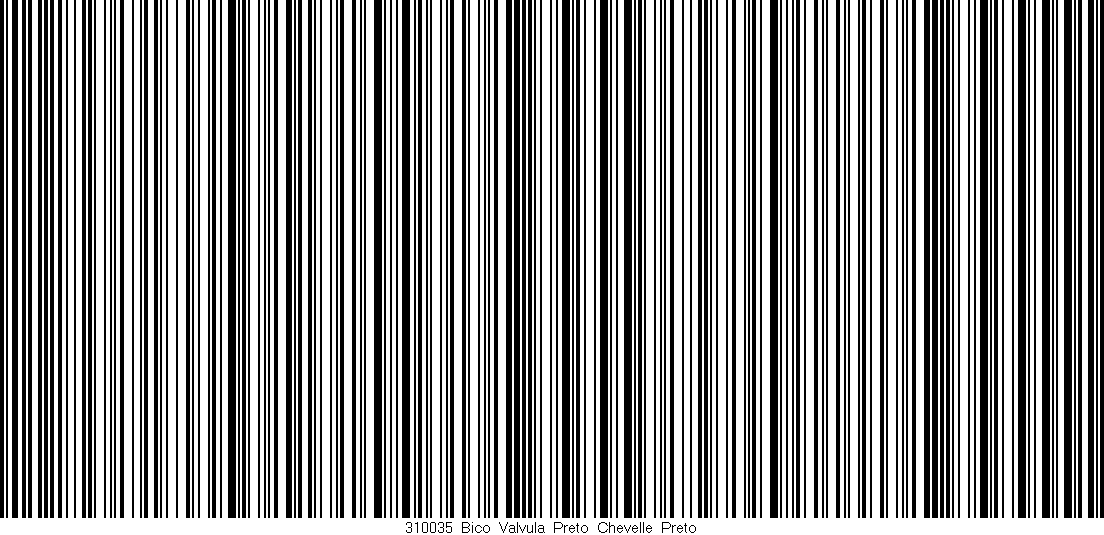 Código de barras (EAN, GTIN, SKU, ISBN): '310035_Bico_Valvula_Preto_Chevelle_Preto'