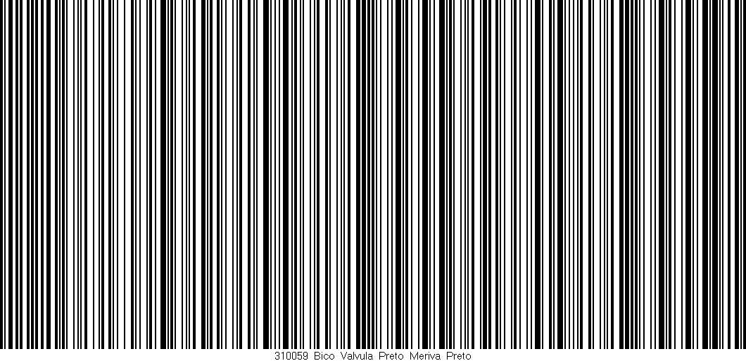 Código de barras (EAN, GTIN, SKU, ISBN): '310059_Bico_Valvula_Preto_Meriva_Preto'