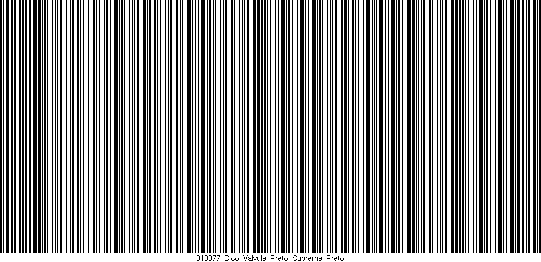 Código de barras (EAN, GTIN, SKU, ISBN): '310077_Bico_Valvula_Preto_Suprema_Preto'