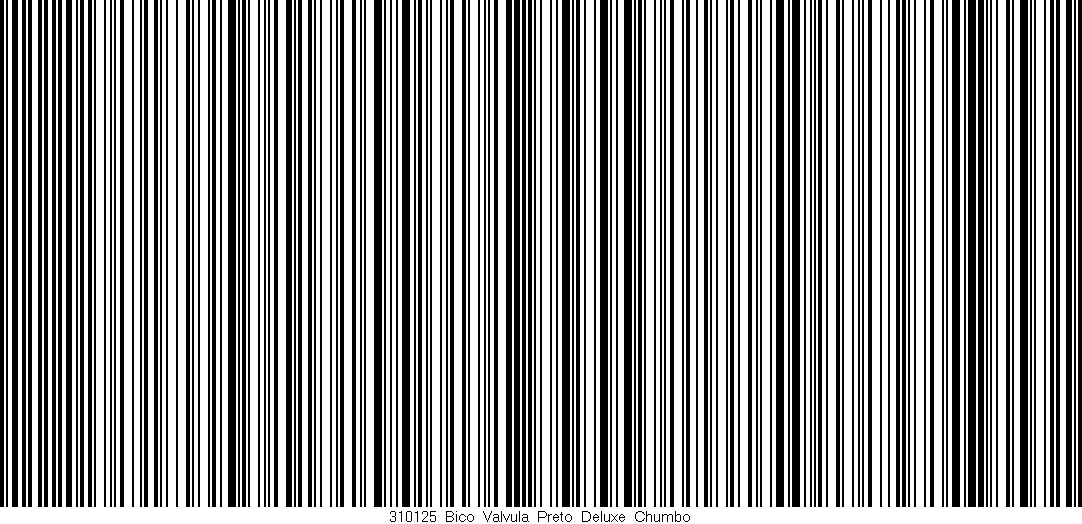 Código de barras (EAN, GTIN, SKU, ISBN): '310125_Bico_Valvula_Preto_Deluxe_Chumbo'