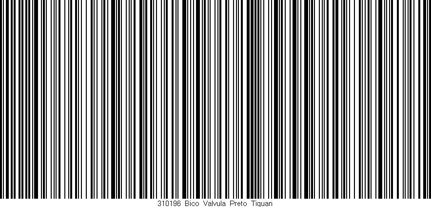 Código de barras (EAN, GTIN, SKU, ISBN): '310196_Bico_Valvula_Preto_Tiguan'