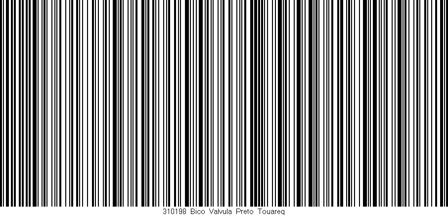 Código de barras (EAN, GTIN, SKU, ISBN): '310198_Bico_Valvula_Preto_Touareg'