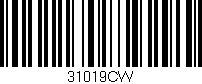 Código de barras (EAN, GTIN, SKU, ISBN): '31019CW'