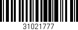 Código de barras (EAN, GTIN, SKU, ISBN): '31021777'