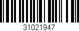 Código de barras (EAN, GTIN, SKU, ISBN): '31021947'