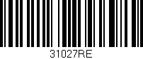 Código de barras (EAN, GTIN, SKU, ISBN): '31027RE'