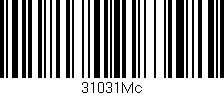 Código de barras (EAN, GTIN, SKU, ISBN): '31031Mc'