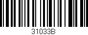 Código de barras (EAN, GTIN, SKU, ISBN): '31033B'