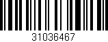 Código de barras (EAN, GTIN, SKU, ISBN): '31036467'