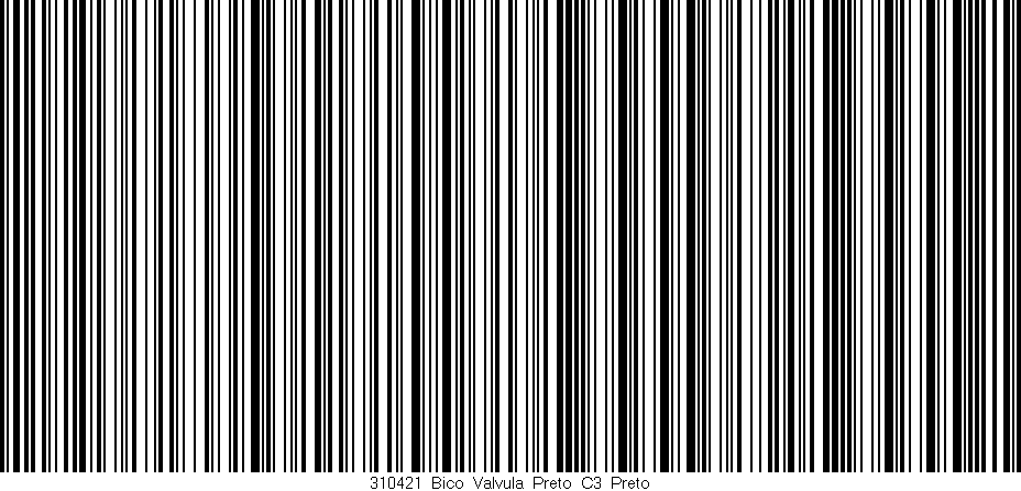 Código de barras (EAN, GTIN, SKU, ISBN): '310421_Bico_Valvula_Preto_C3_Preto'