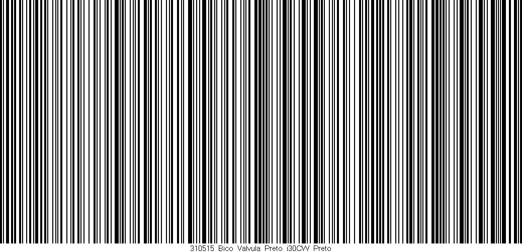 Código de barras (EAN, GTIN, SKU, ISBN): '310515_Bico_Valvula_Preto_i30CW_Preto'