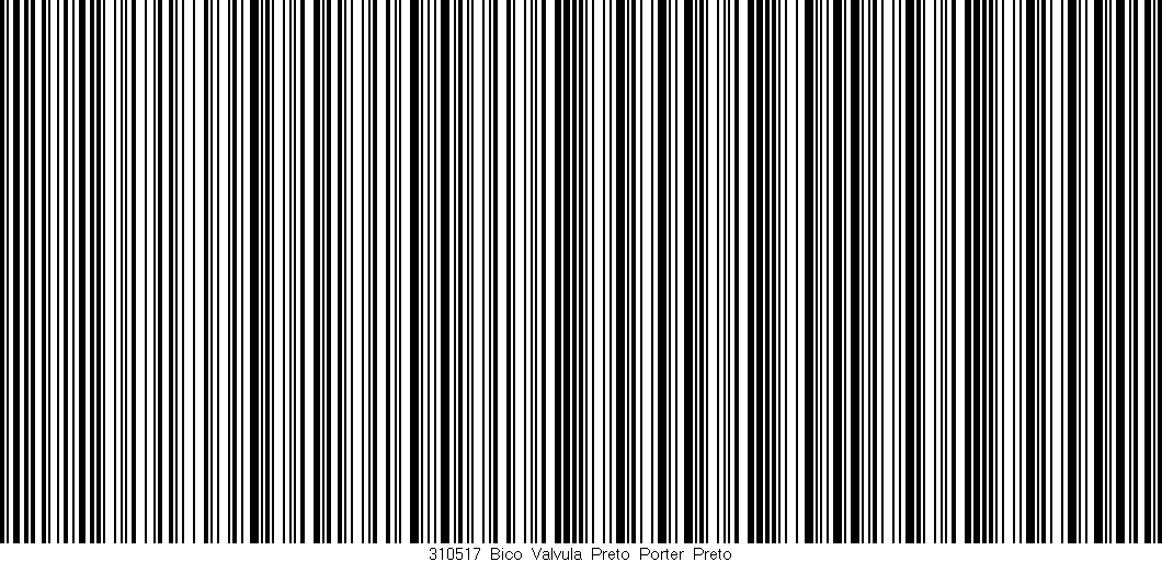 Código de barras (EAN, GTIN, SKU, ISBN): '310517_Bico_Valvula_Preto_Porter_Preto'