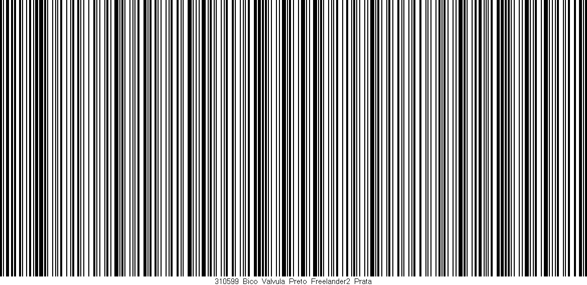 Código de barras (EAN, GTIN, SKU, ISBN): '310599_Bico_Valvula_Preto_Freelander2_Prata'