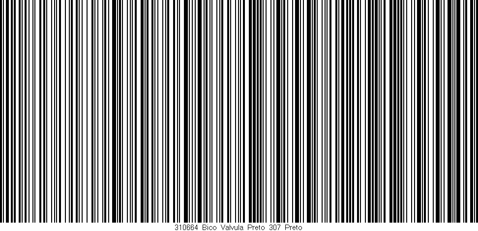 Código de barras (EAN, GTIN, SKU, ISBN): '310664_Bico_Valvula_Preto_307_Preto'