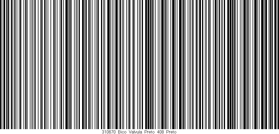 Código de barras (EAN, GTIN, SKU, ISBN): '310670_Bico_Valvula_Preto_408_Preto'