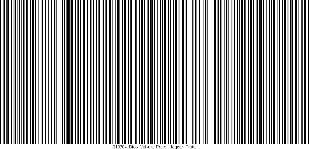 Código de barras (EAN, GTIN, SKU, ISBN): '310704_Bico_Valvula_Preto_Hoggar_Prata'
