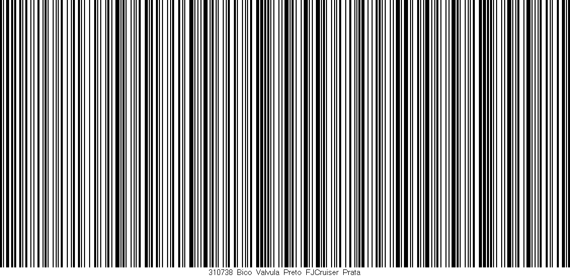 Código de barras (EAN, GTIN, SKU, ISBN): '310738_Bico_Valvula_Preto_FJCruiser_Prata'