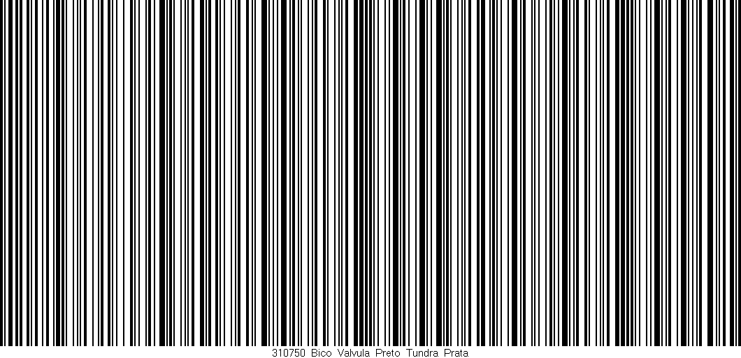 Código de barras (EAN, GTIN, SKU, ISBN): '310750_Bico_Valvula_Preto_Tundra_Prata'