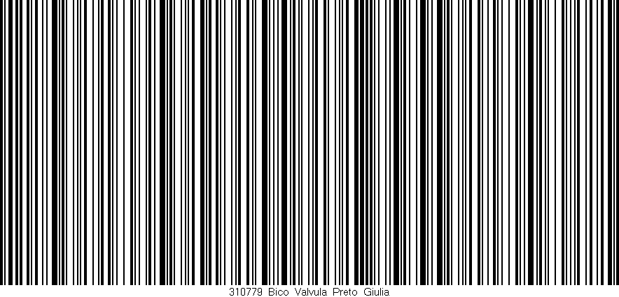 Código de barras (EAN, GTIN, SKU, ISBN): '310779_Bico_Valvula_Preto_Giulia'