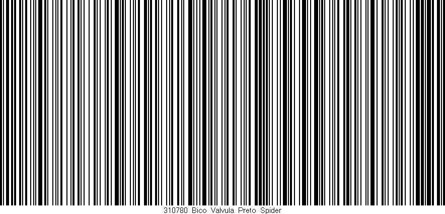 Código de barras (EAN, GTIN, SKU, ISBN): '310780_Bico_Valvula_Preto_Spider'
