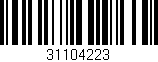 Código de barras (EAN, GTIN, SKU, ISBN): '31104223'