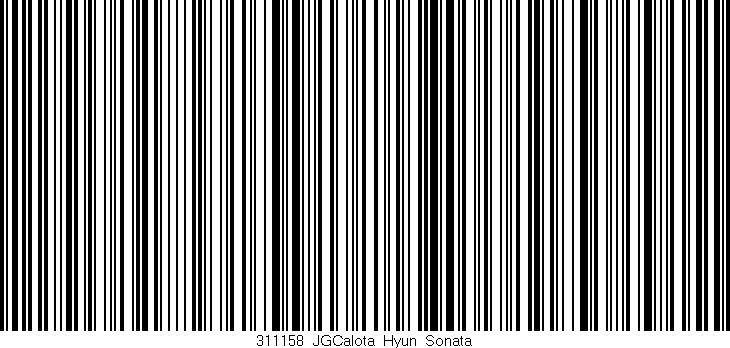Código de barras (EAN, GTIN, SKU, ISBN): '311158_JGCalota_Hyun_Sonata'