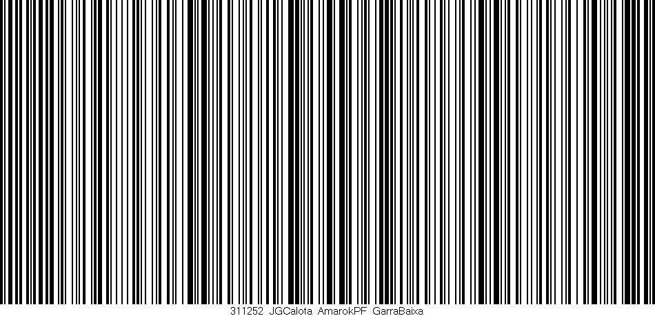 Código de barras (EAN, GTIN, SKU, ISBN): '311252_JGCalota_AmarokPF_GarraBaixa'