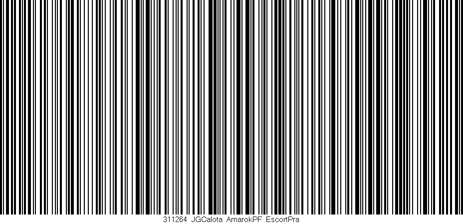 Código de barras (EAN, GTIN, SKU, ISBN): '311264_JGCalota_AmarokPF_EscortPra'