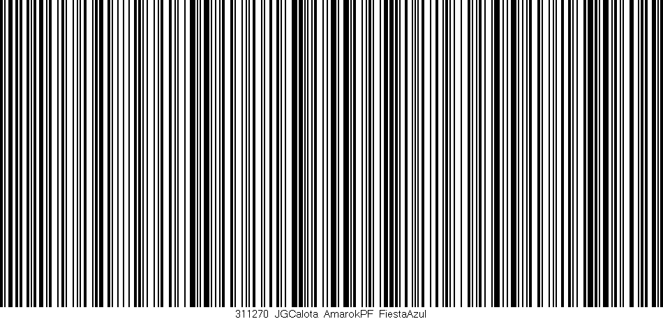 Código de barras (EAN, GTIN, SKU, ISBN): '311270_JGCalota_AmarokPF_FiestaAzul'