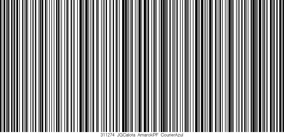 Código de barras (EAN, GTIN, SKU, ISBN): '311274_JGCalota_AmarokPF_CourierAzul'