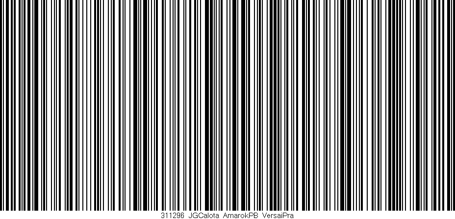 Código de barras (EAN, GTIN, SKU, ISBN): '311296_JGCalota_AmarokPB_VersaiPra'
