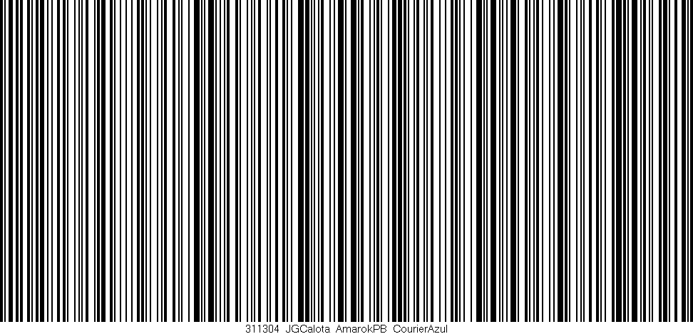 Código de barras (EAN, GTIN, SKU, ISBN): '311304_JGCalota_AmarokPB_CourierAzul'