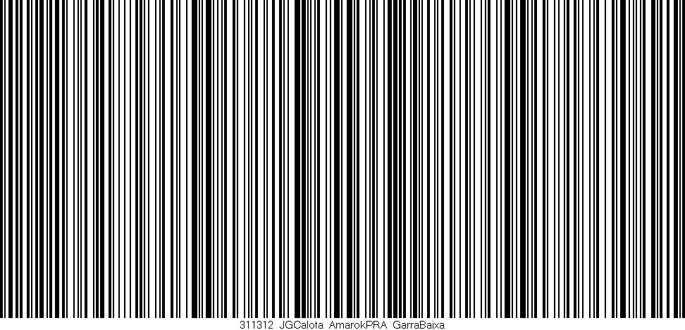 Código de barras (EAN, GTIN, SKU, ISBN): '311312_JGCalota_AmarokPRA_GarraBaixa'