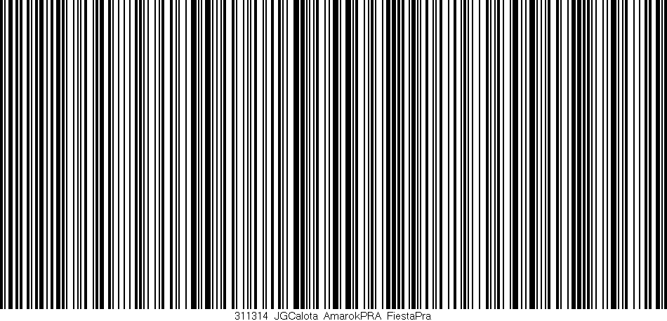 Código de barras (EAN, GTIN, SKU, ISBN): '311314_JGCalota_AmarokPRA_FiestaPra'