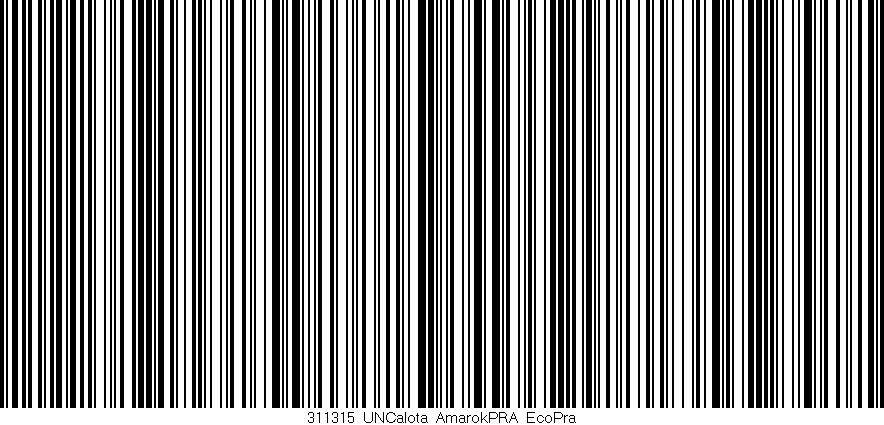 Código de barras (EAN, GTIN, SKU, ISBN): '311315_UNCalota_AmarokPRA_EcoPra'