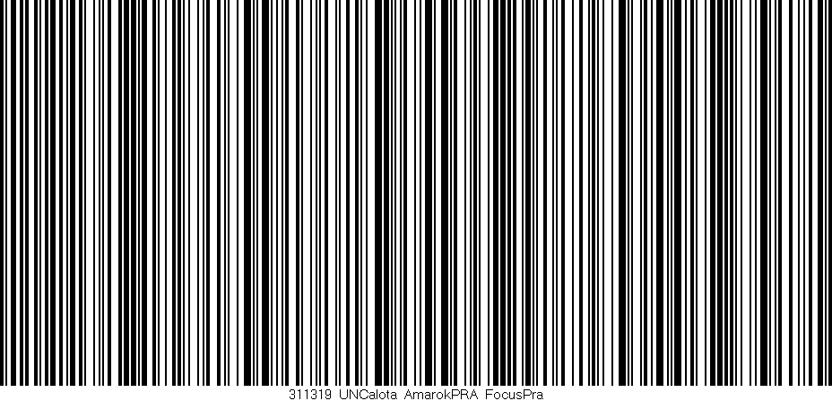 Código de barras (EAN, GTIN, SKU, ISBN): '311319_UNCalota_AmarokPRA_FocusPra'