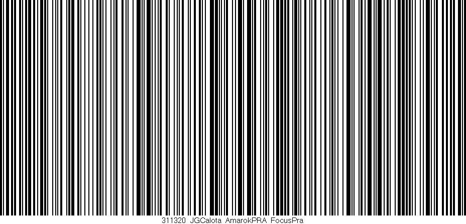 Código de barras (EAN, GTIN, SKU, ISBN): '311320_JGCalota_AmarokPRA_FocusPra'