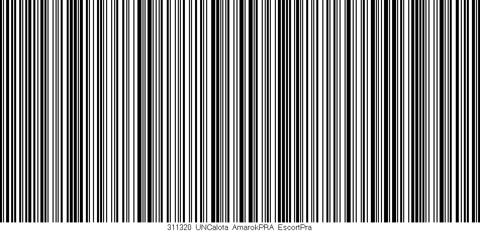 Código de barras (EAN, GTIN, SKU, ISBN): '311320_UNCalota_AmarokPRA_EscortPra'