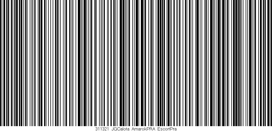 Código de barras (EAN, GTIN, SKU, ISBN): '311321_JGCalota_AmarokPRA_EscortPra'