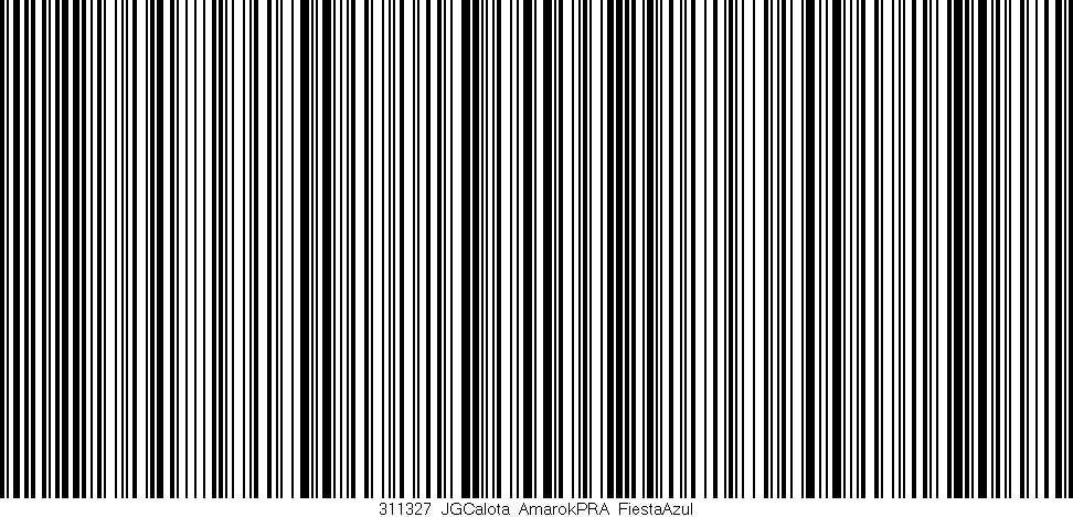 Código de barras (EAN, GTIN, SKU, ISBN): '311327_JGCalota_AmarokPRA_FiestaAzul'