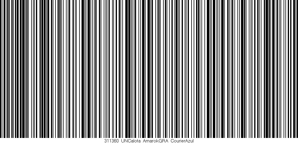 Código de barras (EAN, GTIN, SKU, ISBN): '311360_UNCalota_AmarokGRA_CourierAzul'