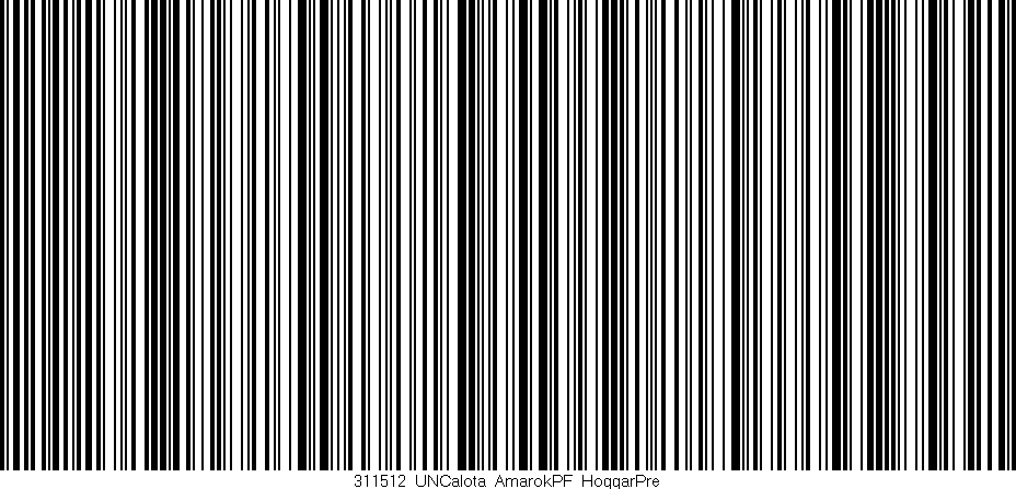 Código de barras (EAN, GTIN, SKU, ISBN): '311512_UNCalota_AmarokPF_HoggarPre'