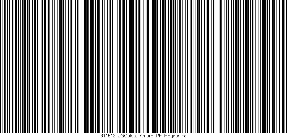 Código de barras (EAN, GTIN, SKU, ISBN): '311513_JGCalota_AmarokPF_HoggarPre'