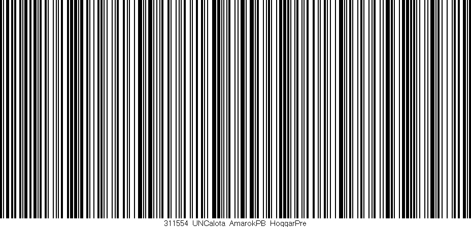 Código de barras (EAN, GTIN, SKU, ISBN): '311554_UNCalota_AmarokPB_HoggarPre'