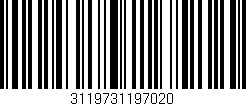Código de barras (EAN, GTIN, SKU, ISBN): '3119731197020'