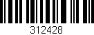 Código de barras (EAN, GTIN, SKU, ISBN): '312428'