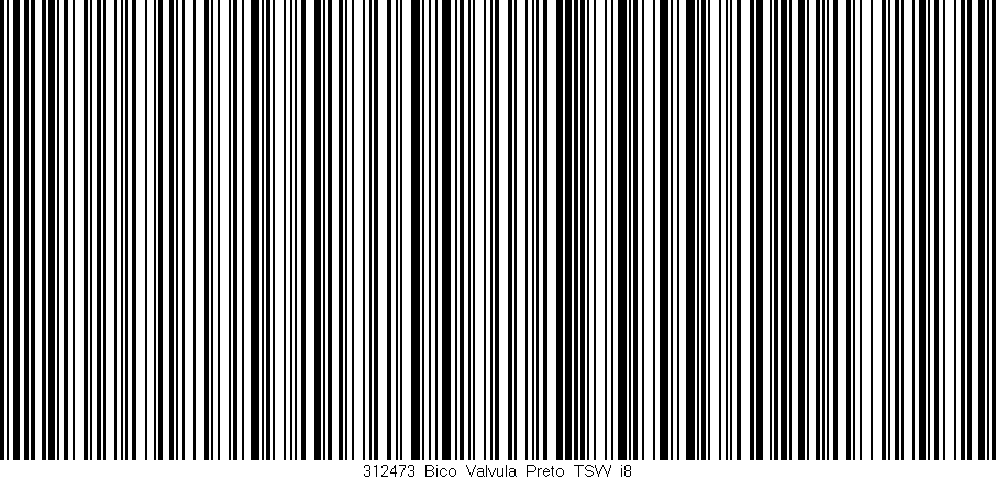 Código de barras (EAN, GTIN, SKU, ISBN): '312473_Bico_Valvula_Preto_TSW_i8'